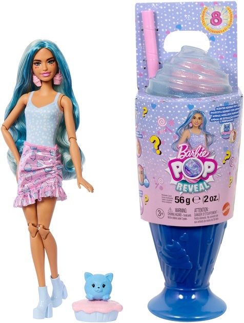 Лялька Barbie Pop Reveal Улюблені солодощі Блакитний мілкшейк