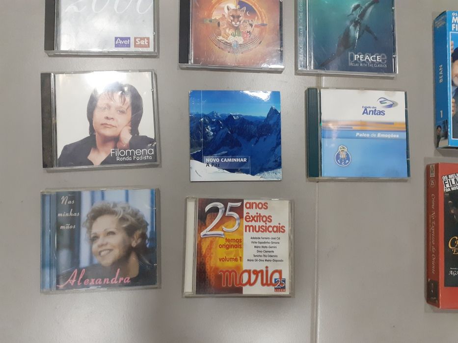 Cds/dvds/VHS : conj 15 peças