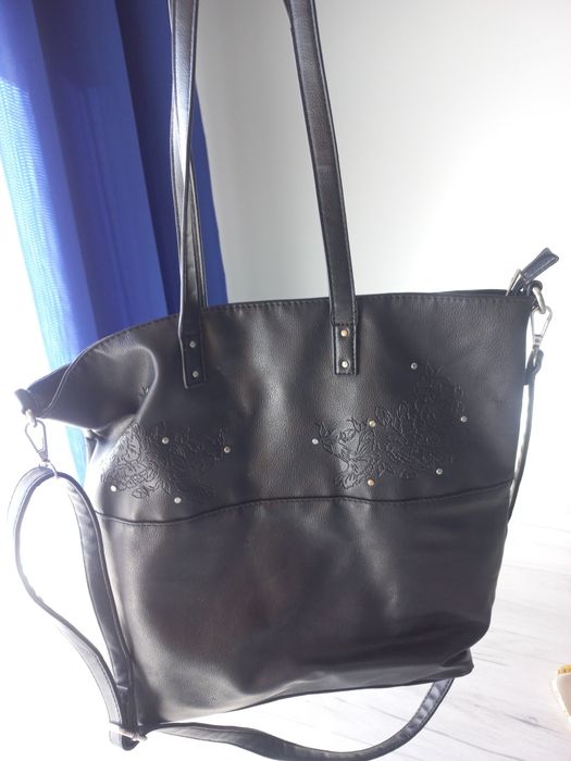 Torba shoper Sinsay czarna
