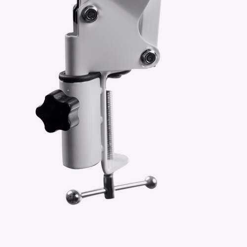 LÂMPADA REDONDA COM LUZ DE FUNDO LED E LUPA