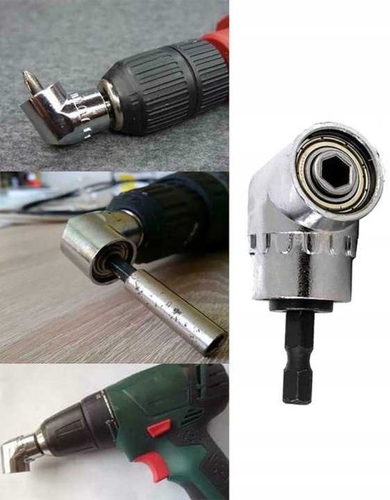 Adapter kątowy do bitów nasadka do wkrętarki uchwyt hex