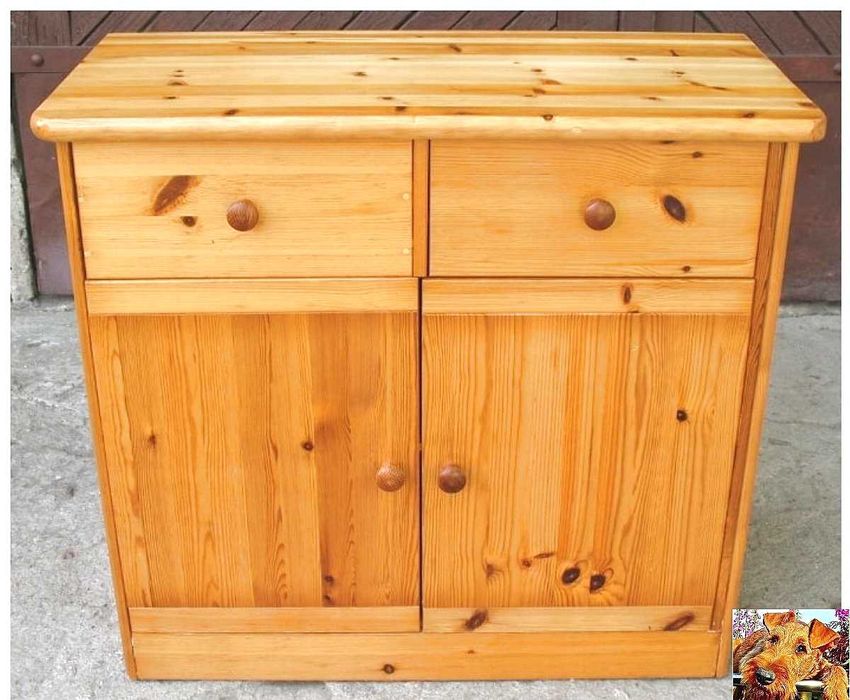 Komoda Sosnowa - Wszystkie Elementy Drewniane