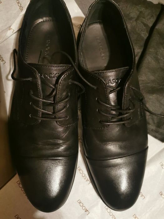 Półbuty, Oksfordy męskie, skóra naturalna, r. 42