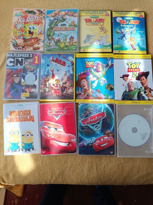 Zestaw 18 płyt z bajkami na dvd