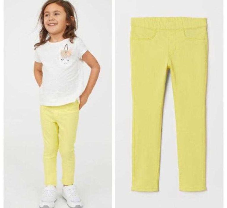 Яркие лосины, скини, джегинсы H&M на девочку