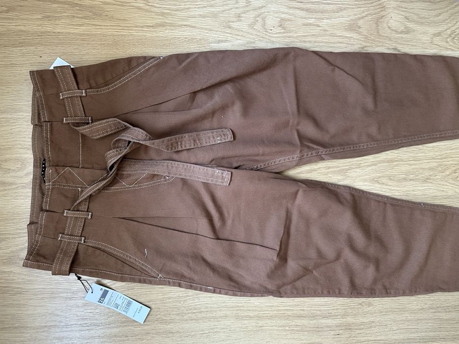 Spodnie sisley 26 brązowe
