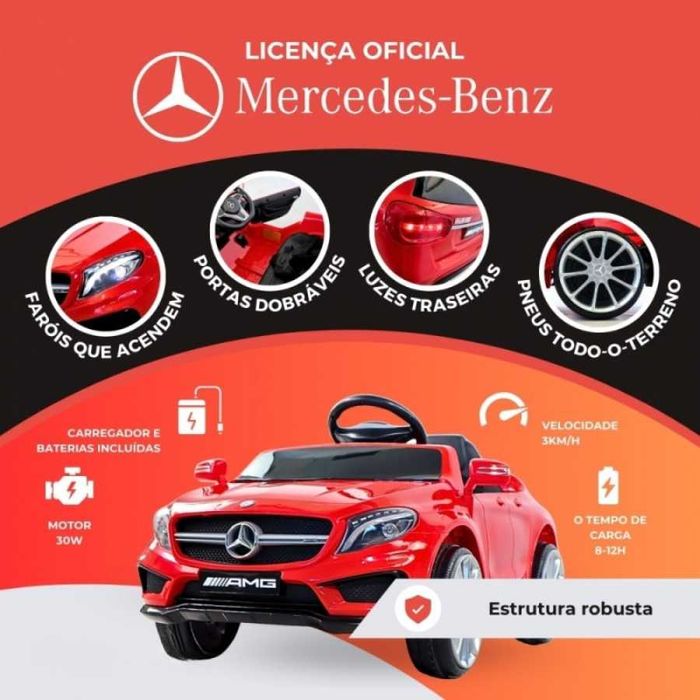 Carro Elétrico Mercedes Infantil – Últimas Unidades Natal
