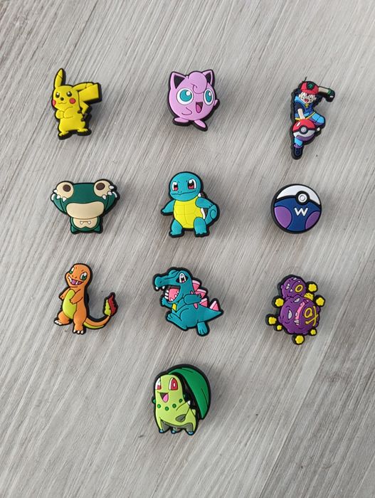 Przypinki ozdoby do butów Pokemon 10 szt