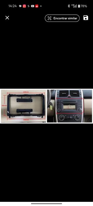 Auto rádio Ainavi tela 9 , Mercedes Benz b200