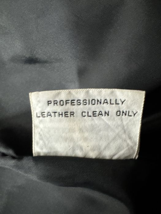 Długi czarny skórzany płaszcz prawdziwa skóra L