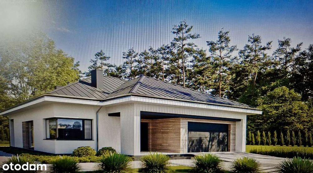 Nowoczesny dom 184 m² z tarasem i garażem