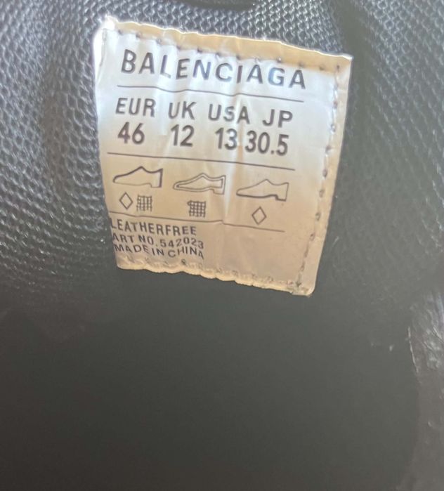Balenciaga Track Black – rozmiar 46