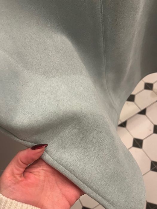 Spódnica mini zamsz turkus Orsay rozm. XS nowa