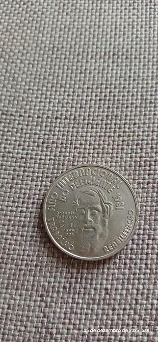25 escudos, ano internacional do deficiente de 1981