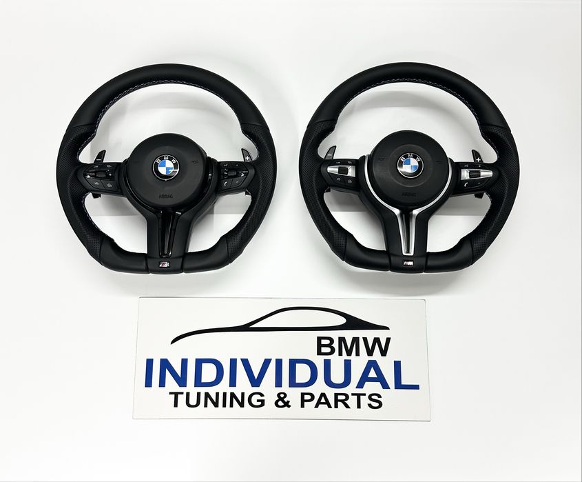 М руль анатомічний BMW F30 F31 F10 F11 F15 F34 F32 F36 скошений анатомія м кермо з анатомією подушка airbag з підігрівом вібро пелюстками з круїзом
