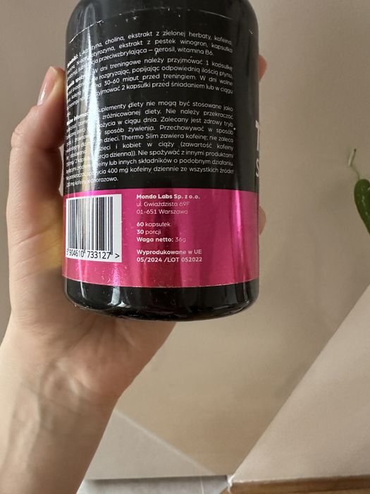 Suplement thermo slim spalacz tłuszczu