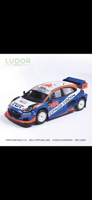 Miniatura 1;43  Rally  de Portugal 2025  Ford Puma-D. Salvi/A.Coronado