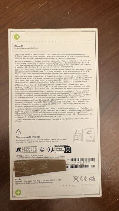 iPhone 15 128GB selado