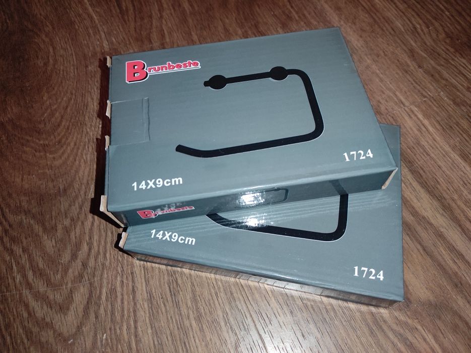 Uchwyt na papier toaletowy czarny uchwyt papier toaletowy