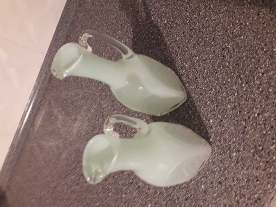 Szkło ozdobne, karafka błękitna