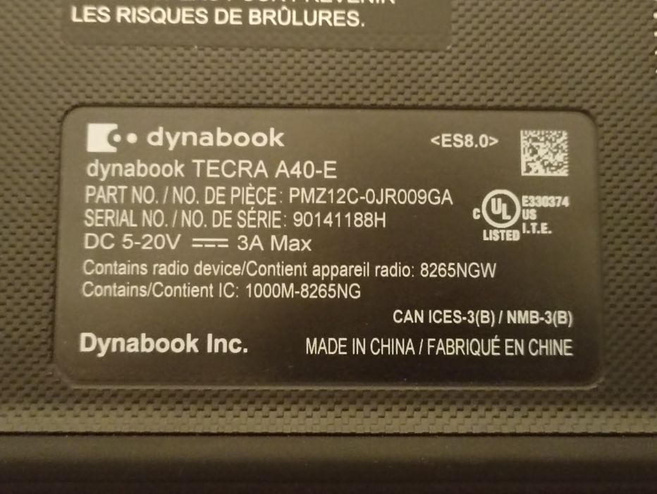 продам ноутбук TOSHiba Dynabook Tecra A40-E.