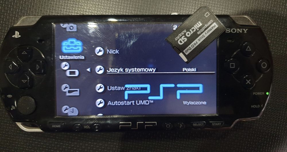 PSP karta pamięci 64gb z adapterem ms do konsoli Sony PSP