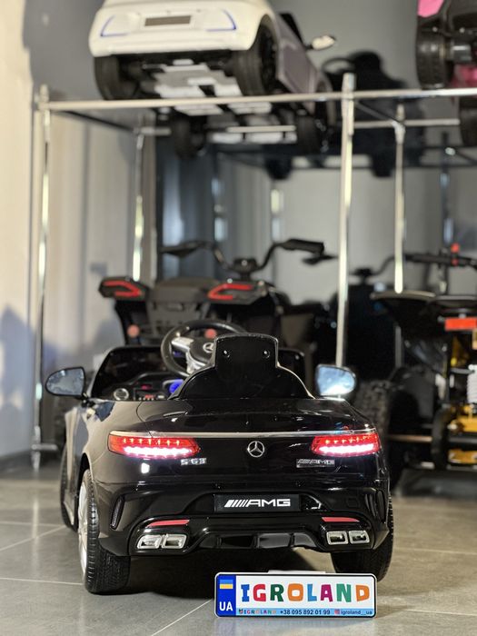 Дитячий електромобіль Mercedes S63 AMG на акумуляторі Дитяче авто