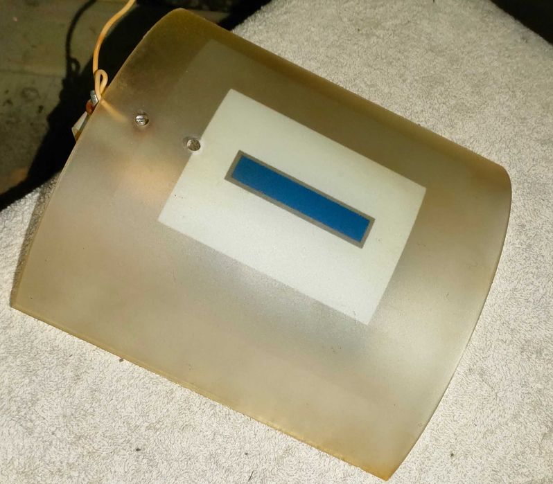 Klasyczny_Kinkiet_Pojedyńczy_Szkło/ Gięte / Dymione_Okazja