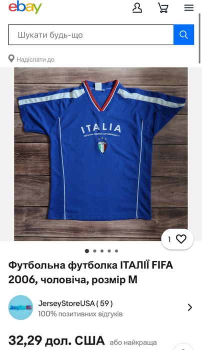 футболка fifa world cup germany 2006 italia original L