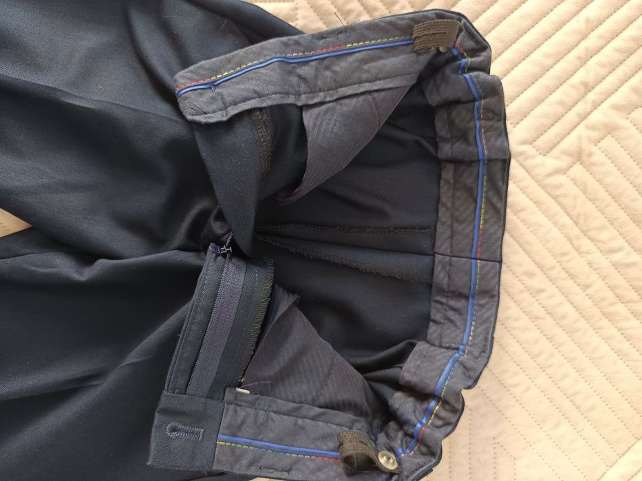 Spodnie eleganckie komunia granatowe