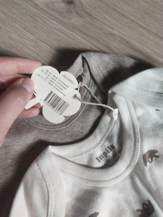 2-pak zestaw komplet body z długim rękawem Lupilu 86/92