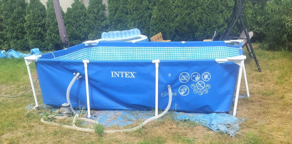 Продам каркасний басейн Intex 300×200×75см стан нового
