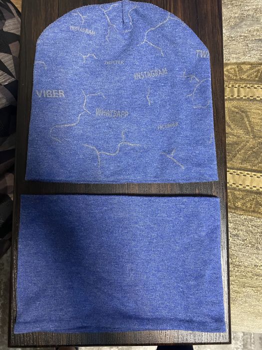 Шапка с хамутом на мальчика 6-8лет