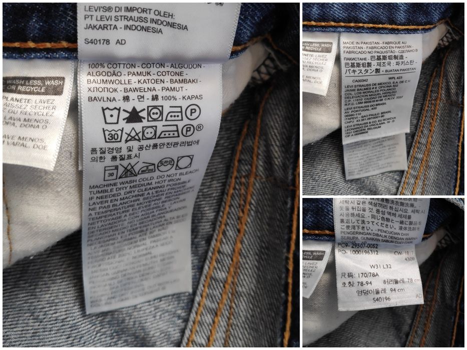 Levi's 502 taper fit джинси оригінал W31 L32 лівайс