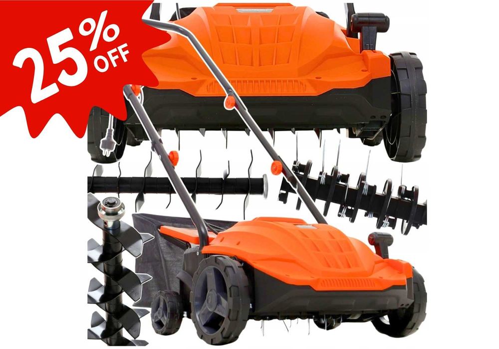 WYPRZEDAŻ Nowy Aerator Wertykulator Elektryczny 3w1 2400W + Gwarancja