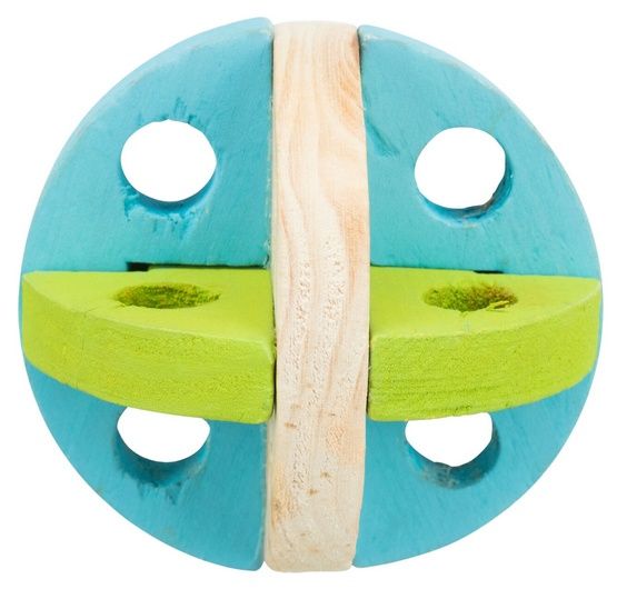 Drewniana piłka na smakołyki Trixie Zabawka dla gryzoni i królików 8cm