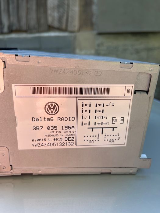 Radio do Volkswagen Passat B5