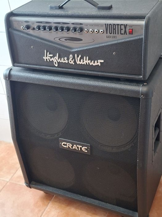 Amplificador Hughes & Kettner Vortex Black Series + Coluna Crate