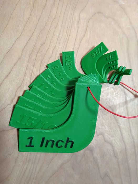 Medidores de Raio em Polegadas para Projetos