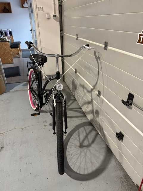 Rower czarno różowy DARK LADY 28" OUTLET NOWY