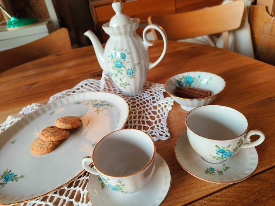 Stary zestaw do kawy dla 2 osób