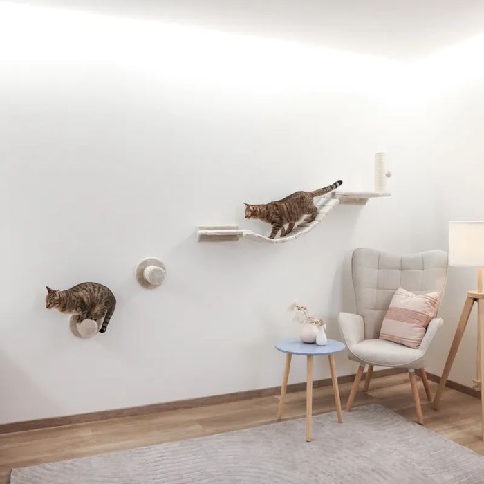 Kerbl Pet Ścianka Wspinaczkowa Matterhorn Beżowa 6 elementów Drapak