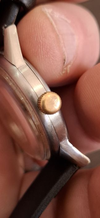Relogio universal geneve peca boa rara anos 40 modelo militar caixa aco 32.5