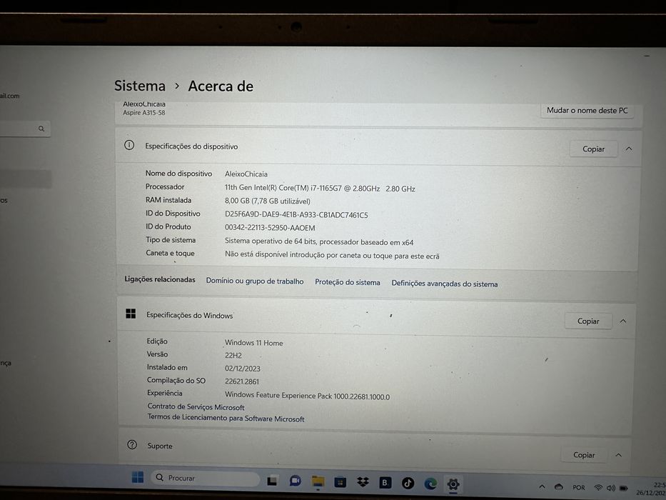 Acer i7 512 GB new with box64586434260099123