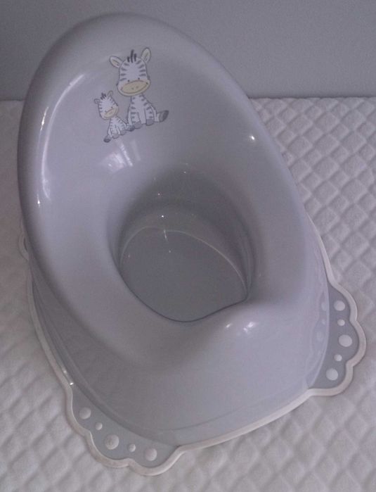 Nocnik z gumkami antypoślizgowymi szary, Zebra