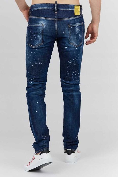 Dsquared2 spodnie jeansowe dark BLEACH WASH COOL GUY ORYGINAL 52