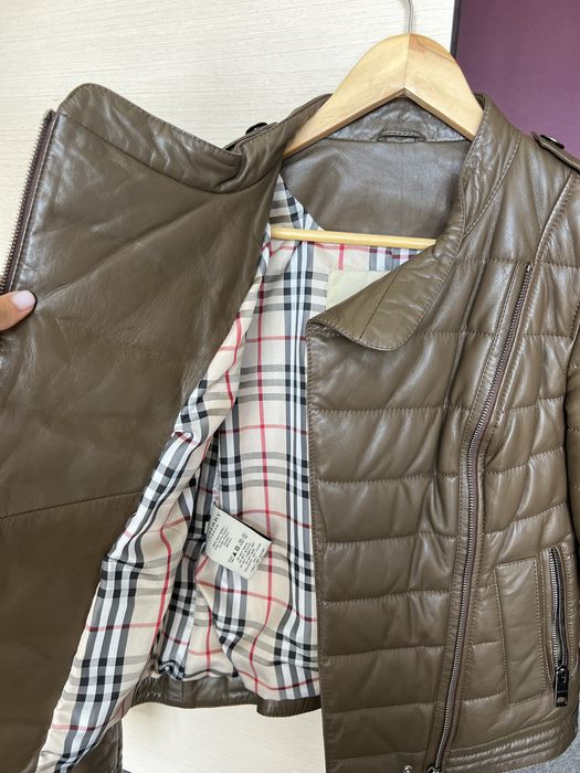 Шкіряна куртка Burberry