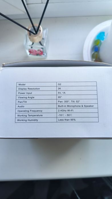 Комплект камер безпеки Galayou G2 2K (2 шт) з поворотом 355°