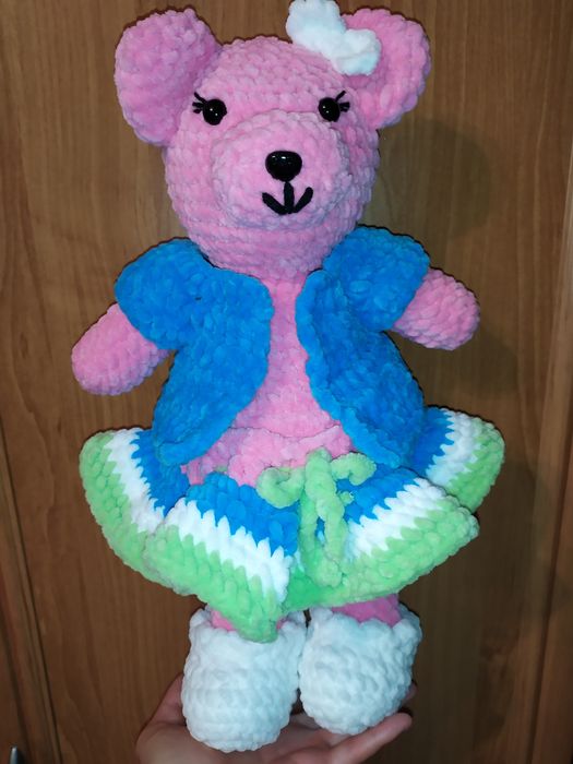 Szydełkowane ręcznie misie.