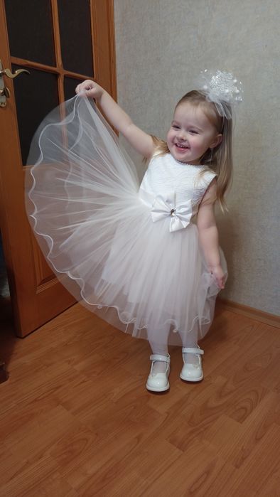 Біла святкова сукня Плаття сніжинки